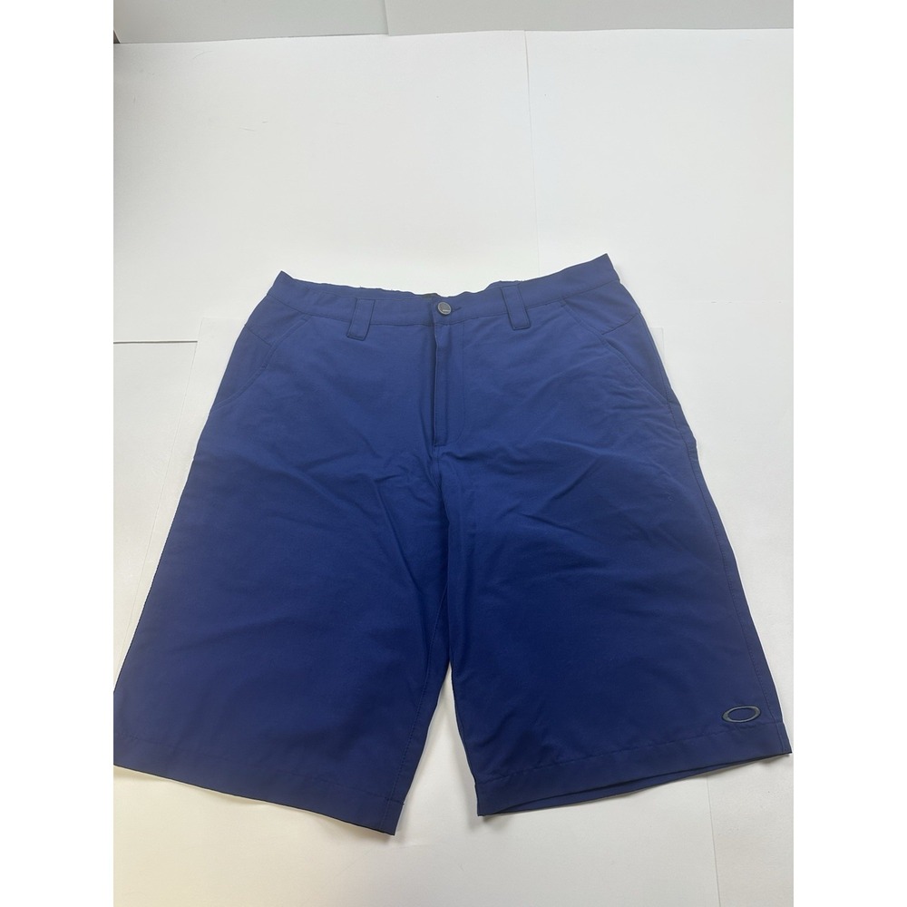Oakley Shorts Men's 34 Blue Golf Skate Surf Y2K Flat Front